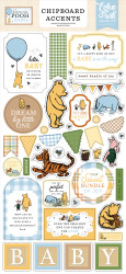 Echo Park Winnie the Pooh Baby Chipboard Accents -tarrat