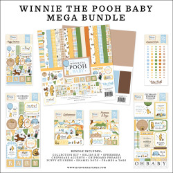 Echo Park Winnie the Pooh Baby Mega Bundle -setti