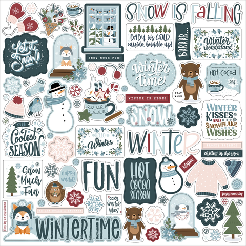 Echo Park tarra-arkki Winter Fun, 12