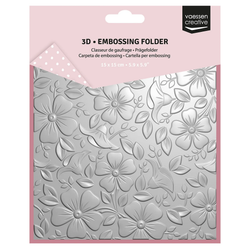 Vaessen Creative kohokuviointikansio Background Flowers