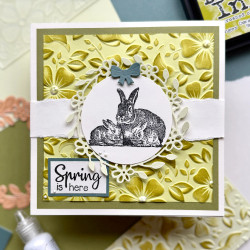 Vaessen Creative kohokuviointikansio Background Flowers