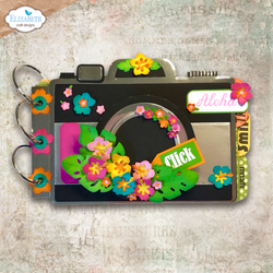 Elizabeth Craft Designs stanssi Camera and Suitcase Build a Book by Cute & Whimsical