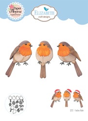 Elizabeth Craft Designs stanssi Festive Holly, Festive Robin