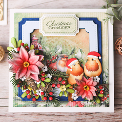 Elizabeth Craft Designs stanssi Festive Holly, Festive Robin