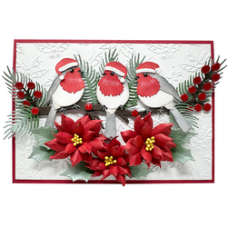Elizabeth Craft Designs stanssi Festive Holly, Holiday Wreath