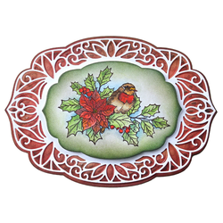 Elizabeth Craft Designs leimasin Festive Holly Sentiments
