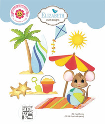Elizabeth Craft Designs stanssi Good Times, Beach Scenery