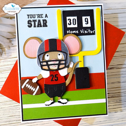 Elizabeth Craft Designs stanssi Good Times, Football + Baseball Accessories
