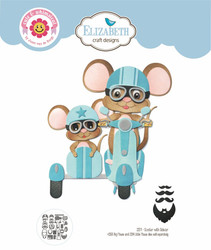 Elizabeth Craft Designs stanssi Good Times, Scooter with Sidecar