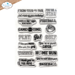 Elizabeth Craft Designs leimasin Good Times, Sport Sentiments