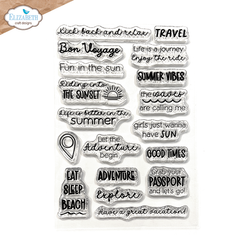 Elizabeth Craft Designs leimasin Good Times, Summer Travel Sentiments