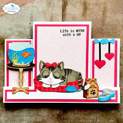 Elizabeth Craft Designs stanssi Meet the Cats, Cat Accessories