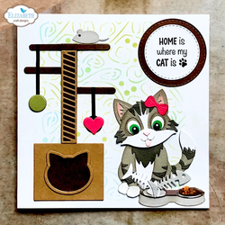 Elizabeth Craft Designs stanssi Meet the Cats, Scratching Post