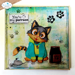 Elizabeth Craft Designs leimasin Meet the Cats, Sentiments