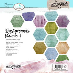 Elizabeth Craft Designs Backgrounds Volume 1 -paperipakkaus, 12