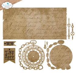 Elizabeth Craft Designs Art Journal Specials stanssi Gentleman's Timepiece