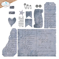 Elizabeth Craft Designs Art Journal Specials stanssi Playful Grunge