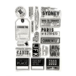 Elizabeth Craft Designs leimasin Travels From the Past 3