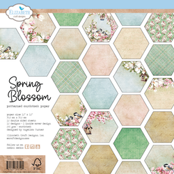 Elizabeth Craft Designs Spring Blossom -paperipakkaus, 12
