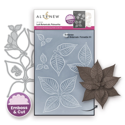 Altenew 3D kohokuviointikansio + stanssi Lush Botanicals: Poinsettia