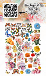 Aall & Create Ephemera die-cut leikekuvat Sorbet Petals