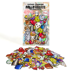 Aall & Create Ephemera die-cut leikekuvat Creepy Curiosities