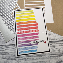 Gummiapan stanssi Striped Background 2