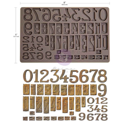 Prima Marketing Mould -muotti Letterpress Numbers