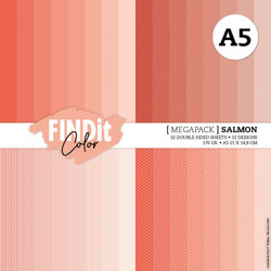 FindIt Color paperipakkkaus Salmon, 32 arkkia, A5
