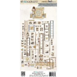 49 and Market Laser Cut Outs -leikekuvat, Faded Memory Lane, Filmstrips & Postage