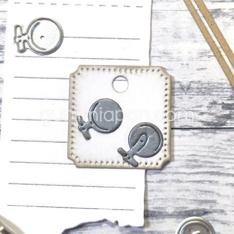 Gummiapan stanssi Cufflinks