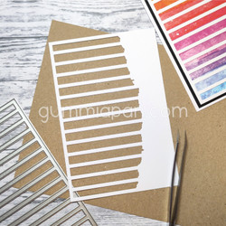 Gummiapan stanssi Striped Background 2