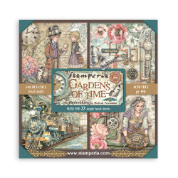 Stamperia paperipakkaus Gardens of Time Maxi, 8