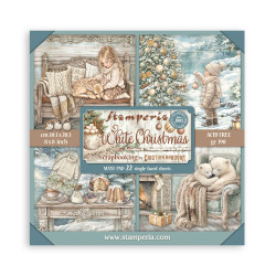 Stamperia paperipakkaus White Christmas Maxi, 8