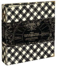 Graphic 45 Check Binder Album with Interactive Pages -albumi