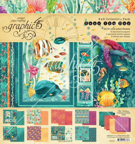 Graphic 45 -paperipakkaus Seas the Day, 8