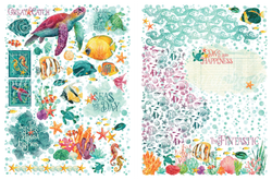 Graphic 45 Rub-On siirtokuvat Seas the Day