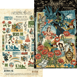 Graphic45 Wonder of Oz Ephemera -leikekuvat