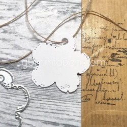 Gummiapan stanssi Old Flower Tag