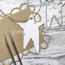 Gummiapan stanssi Old Irregular Star Tag