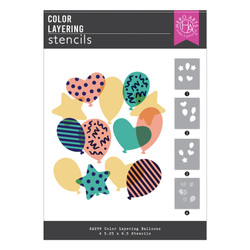 Hero Arts sapluunat Color Layering Balloons, 6 