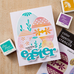 Hero Arts sapluunat Color Layering Decorative Eggs, 6 