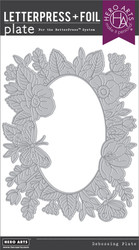 Hero Arts Letterpress & Foil Plate -levy Floral Frame