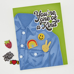 Hero Arts sapluuna Friends With Flair, Jean Jacket, 6 