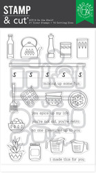  Hero Arts leima- ja stanssisetti Retro Kitchen, On the Shelf 