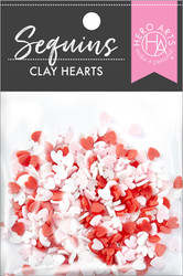 Hero Arts Sequins Clay Hearts -koristeet