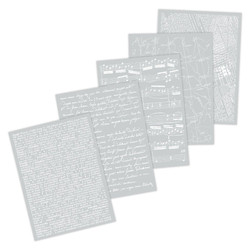 Hero Transfers siirtokuvat White Collage Backgrounds, 5 arkkia