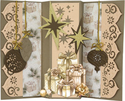 Amy Design Frosted Gold Christmas 3D-kuvat Presents