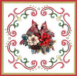 Yvonne Creations Floral Christmas 3D-kuvat Floral Poinsettia