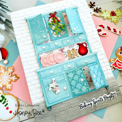 Honey Bee Stamps 3D kohokuviointikansio Rustic Brick Wall